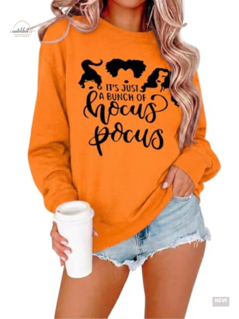 Hocus Pocus Sweatshirt Women Halloween Sanderson Sisters Long Sleeve Pullover